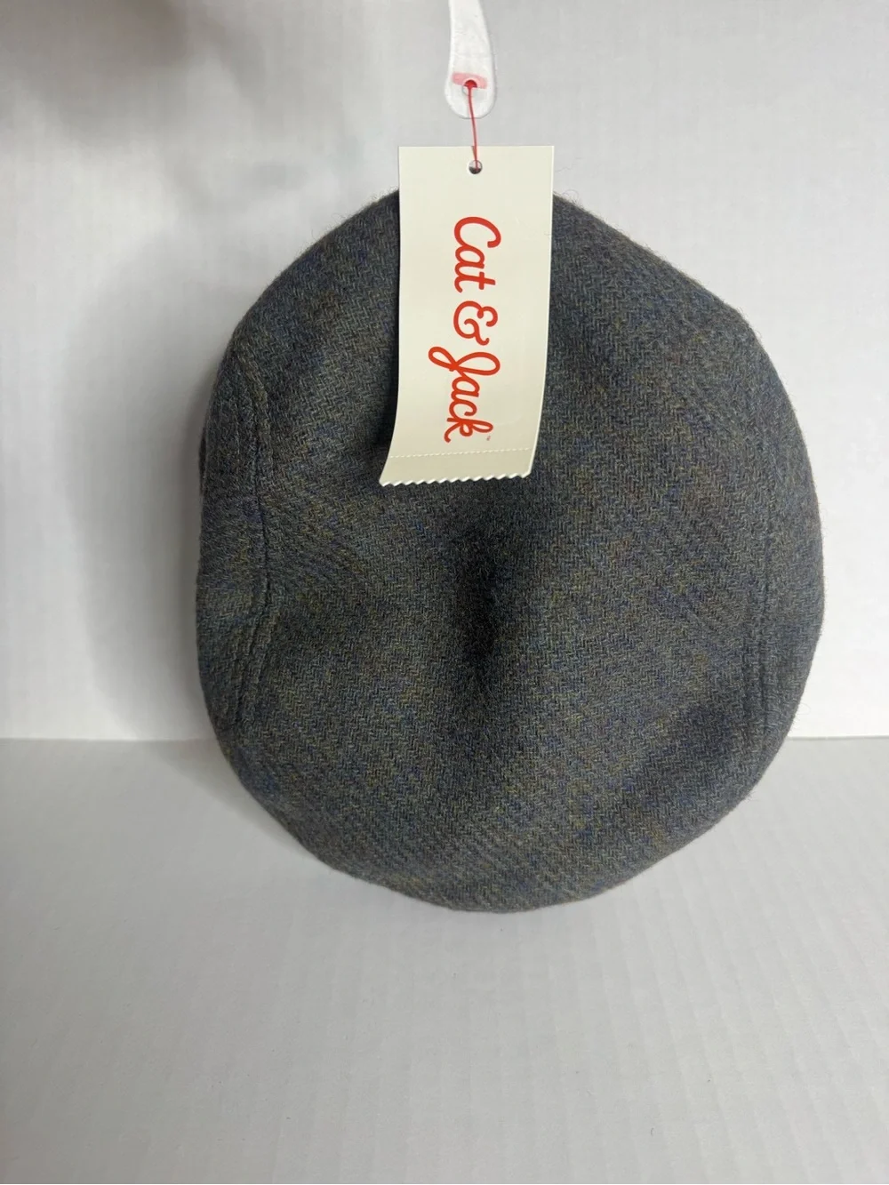 Cat & Jack Gray Tweed Kids Flat Cap